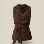 The Sculp Blouse - Marron