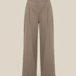 The Wrap Trouser - Taupe